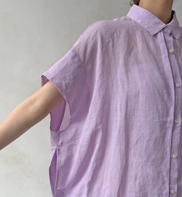  「リネンドロストフレンチシャツ」|シャツ・ブラウス|