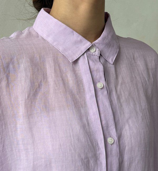  「リネンドロストフレンチシャツ」|シャツ・ブラウス|