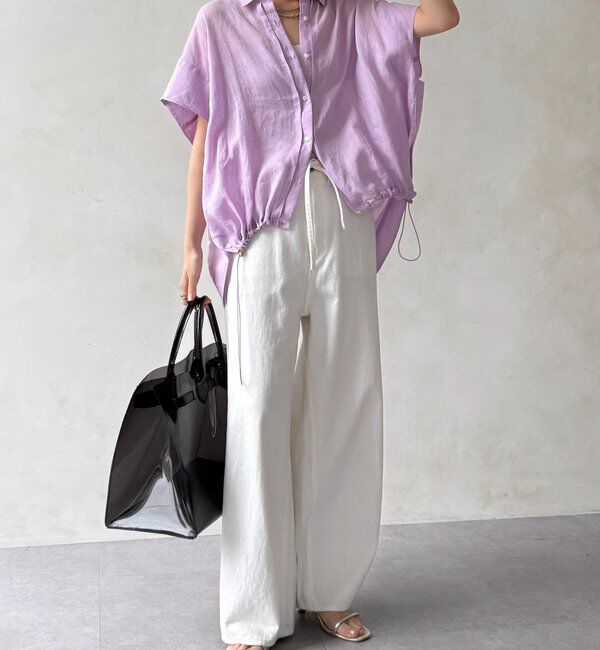  「リネンドロストフレンチシャツ」|シャツ・ブラウス|