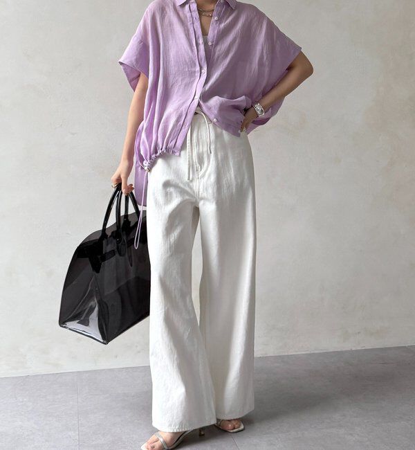  「リネンドロストフレンチシャツ」|シャツ・ブラウス|