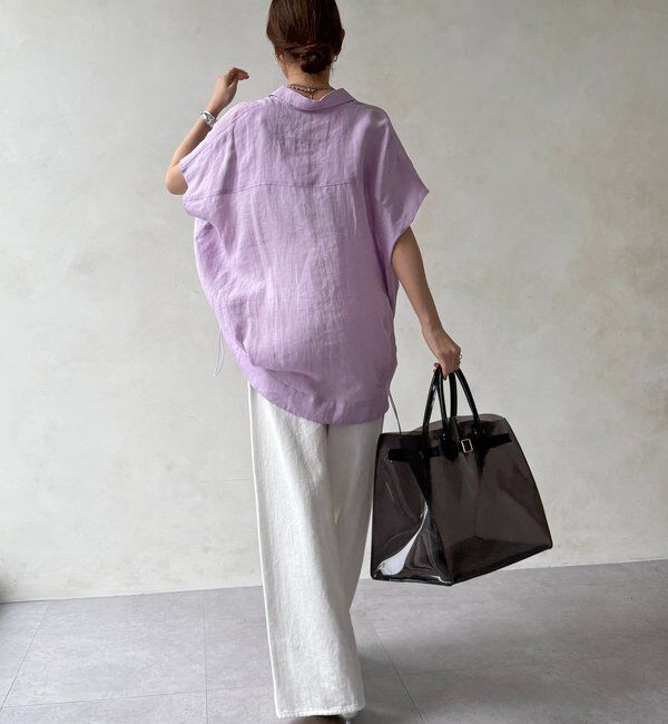  「リネンドロストフレンチシャツ」|シャツ・ブラウス|