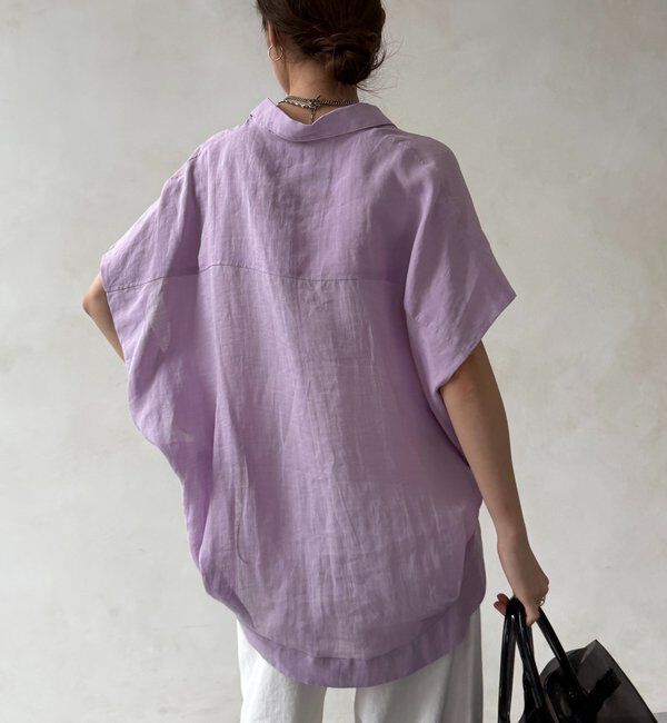  「リネンドロストフレンチシャツ」|シャツ・ブラウス|