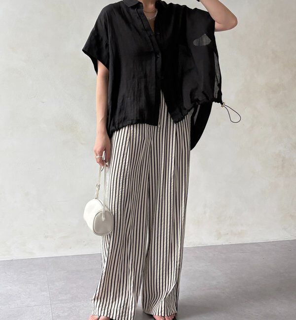  「リネンドロストフレンチシャツ」|シャツ・ブラウス|