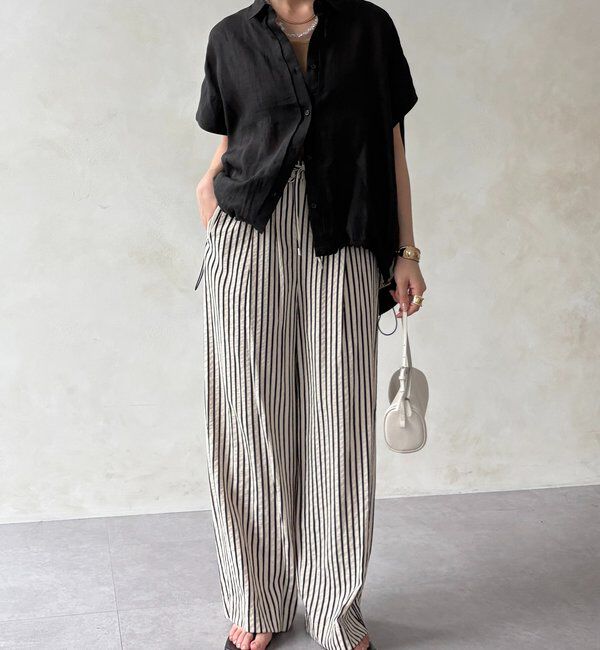  「リネンドロストフレンチシャツ」|シャツ・ブラウス|