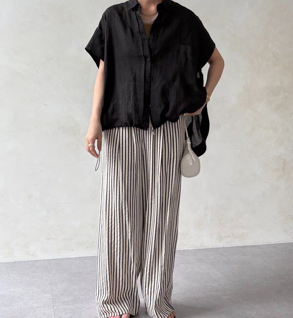  「リネンドロストフレンチシャツ」|シャツ・ブラウス|