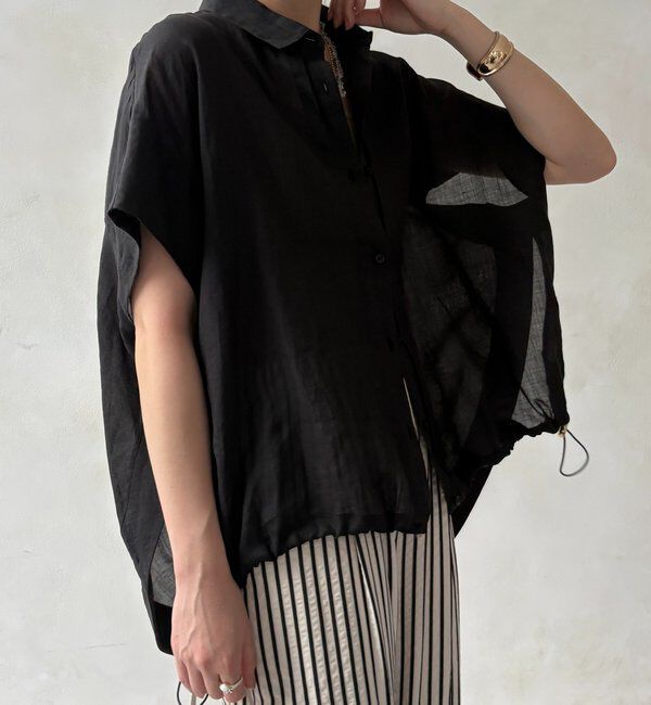  「リネンドロストフレンチシャツ」|シャツ・ブラウス|