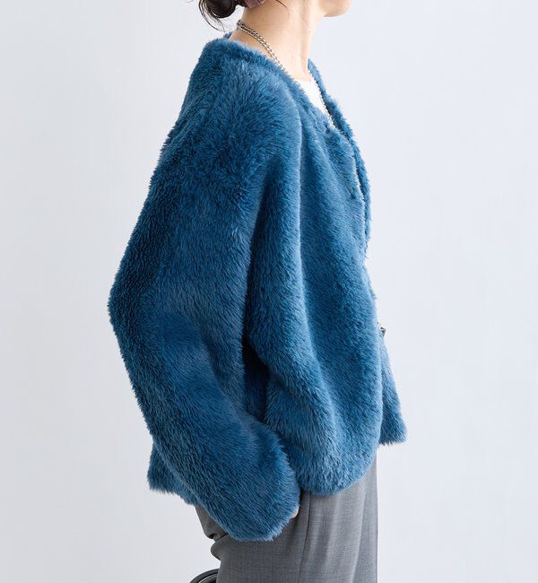  「【リバイバル/着映え】ダブルフェイスシャギーカーデ・2」|カーディガン|