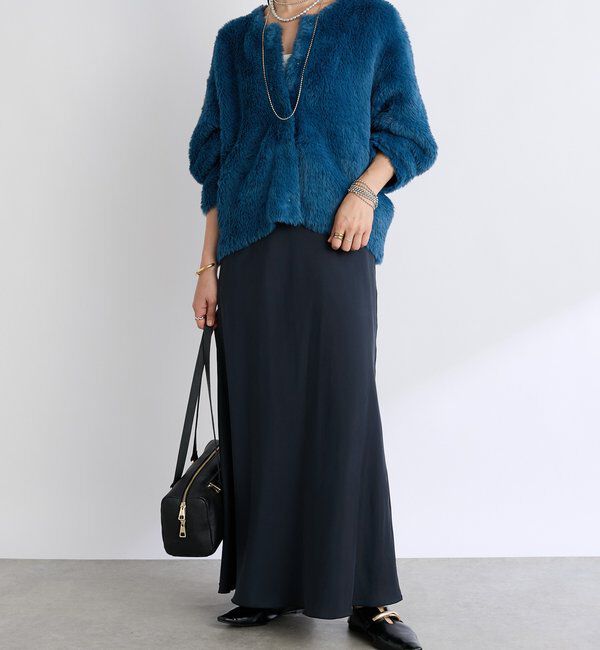  「【リバイバル/着映え】ダブルフェイスシャギーカーデ・2」|カーディガン|