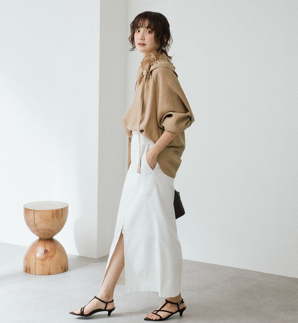  「【ウオッシャブル/多機能】フロントZIPタイトスカート」|スカート|