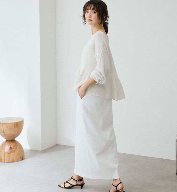  「【ウオッシャブル/多機能】フロントZIPタイトスカート」|スカート|