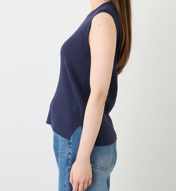  「【キャッチーなロゴがアクセント】ロゴタンクニット」|ニット・セーター|