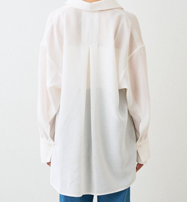  「【涼し気な抜け感】メッシュスキッパーシャツ」|シャツ・ブラウス|