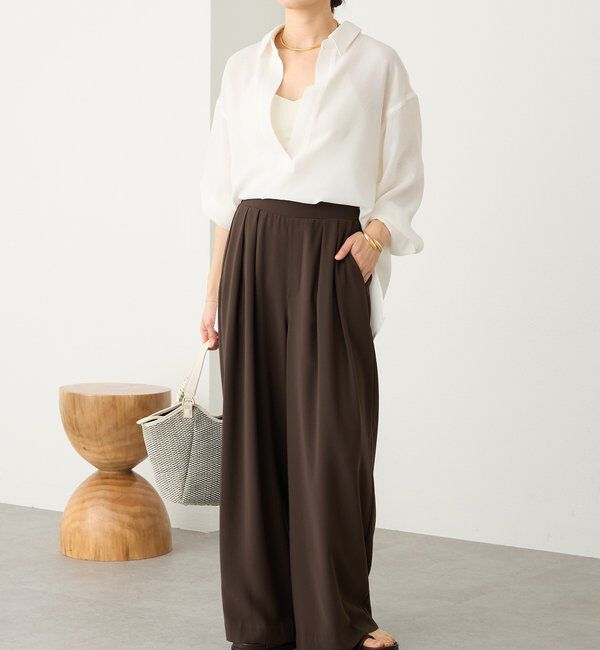  「【涼し気な抜け感】メッシュスキッパーシャツ」|シャツ・ブラウス|