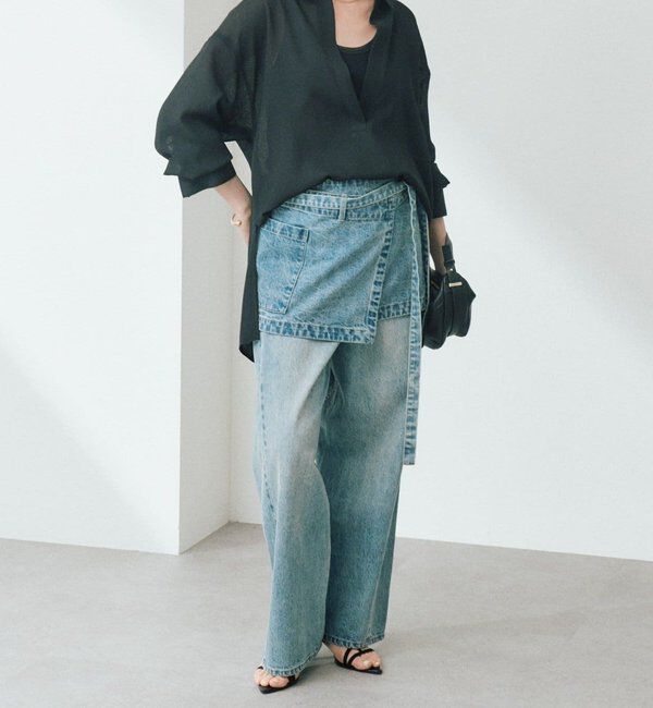  「【涼し気な抜け感】メッシュスキッパーシャツ」|シャツ・ブラウス|