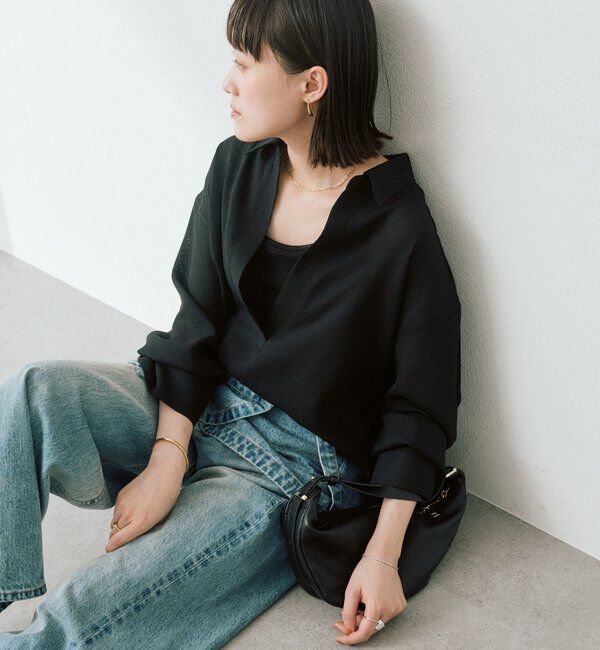  「【涼し気な抜け感】メッシュスキッパーシャツ」|シャツ・ブラウス|