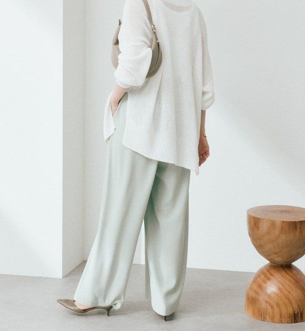  「【前後2WAY/春から初秋までロングシーズン活躍】リネンブレンド2WAYカーデ」|カーディガン|