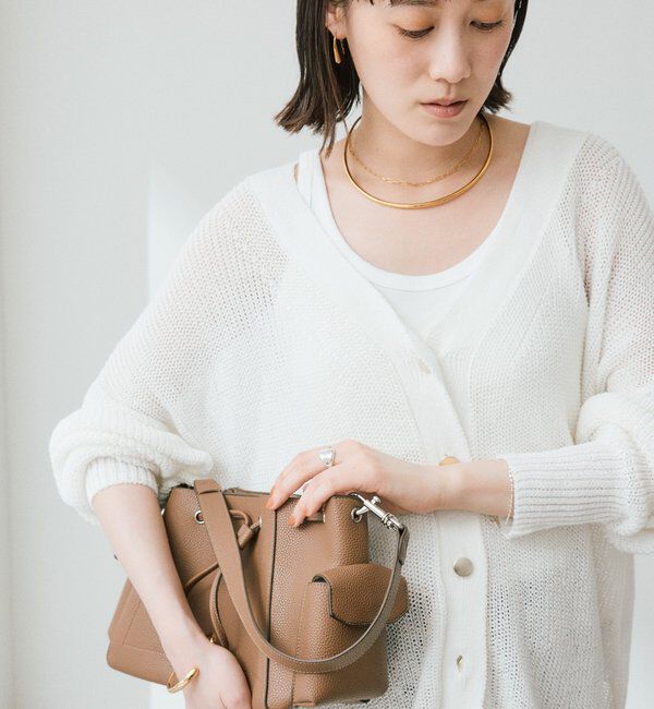  「【前後2WAY/春から初秋までロングシーズン活躍】リネンブレンド2WAYカーデ」|カーディガン|