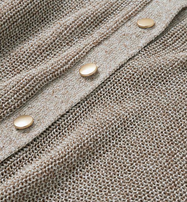  「【前後2WAY/春から初秋までロングシーズン活躍】リネンブレンド2WAYカーデ」|カーディガン|