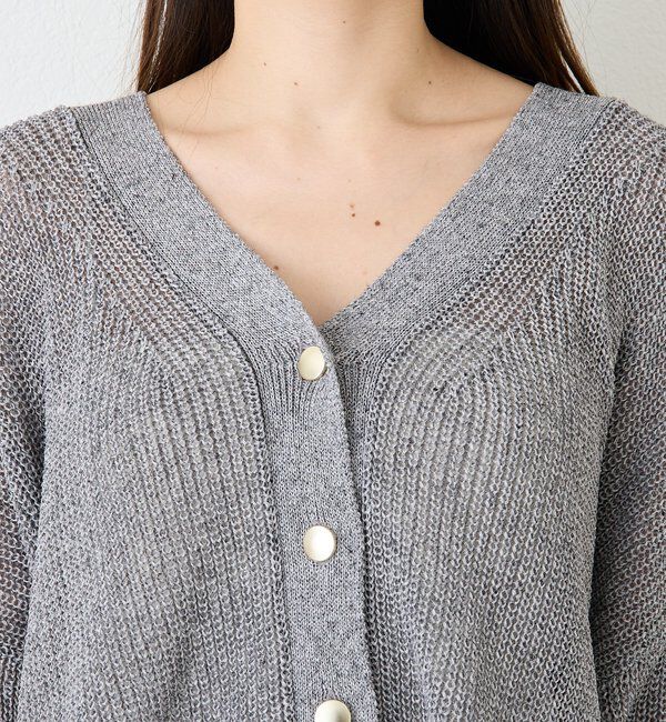  「【前後2WAY/春から初秋までロングシーズン活躍】リネンブレンド2WAYカーデ」|カーディガン|