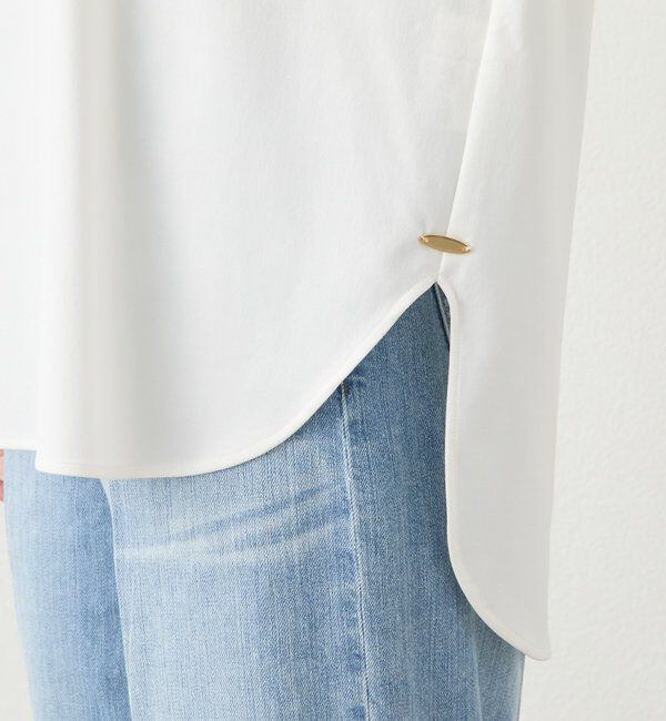  「予約【待望の半袖が登場！】ハーフスリーブキュプラカットプルオーバー」|Tシャツ・カットソー|