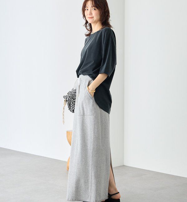  「予約【待望の半袖が登場！】ハーフスリーブキュプラカットプルオーバー」|Tシャツ・カットソー|