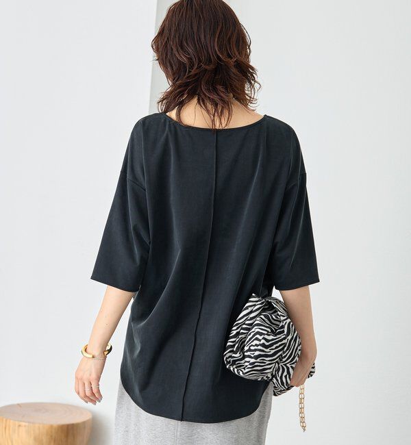  「予約【待望の半袖が登場！】ハーフスリーブキュプラカットプルオーバー」|Tシャツ・カットソー|