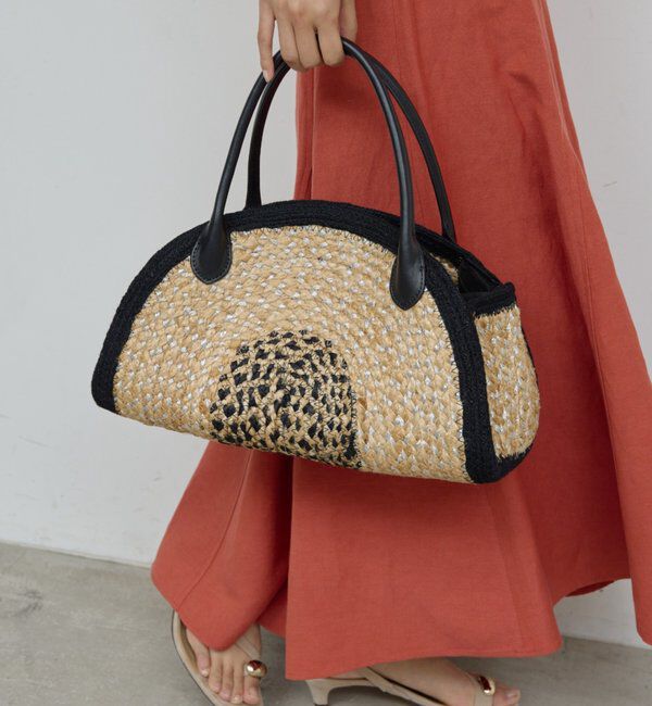  「 【Jhuri Shate】ハーフサークルバッグ/L」|トートバッグ|