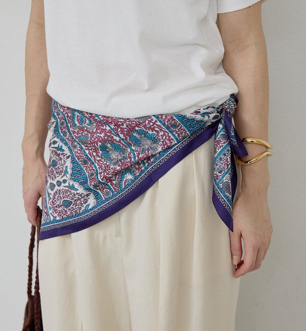  「オリエンタル柄シルクスカーフ」|バンダナ・スカーフ|