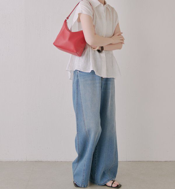  「ソフトレザーシンプルショルダーバッグ 」|ショルダー・メッセンジャー|