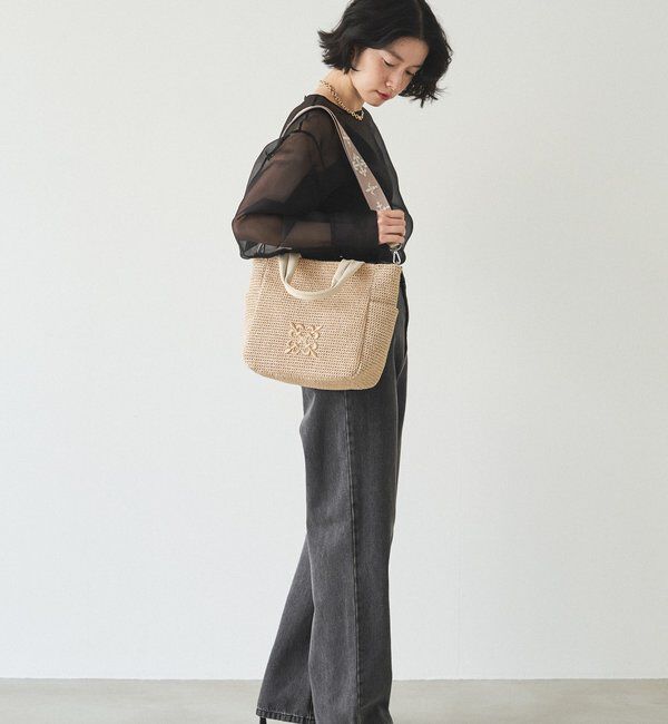  「ナイロンラフィア2WAYトートバッグ」|トートバッグ|