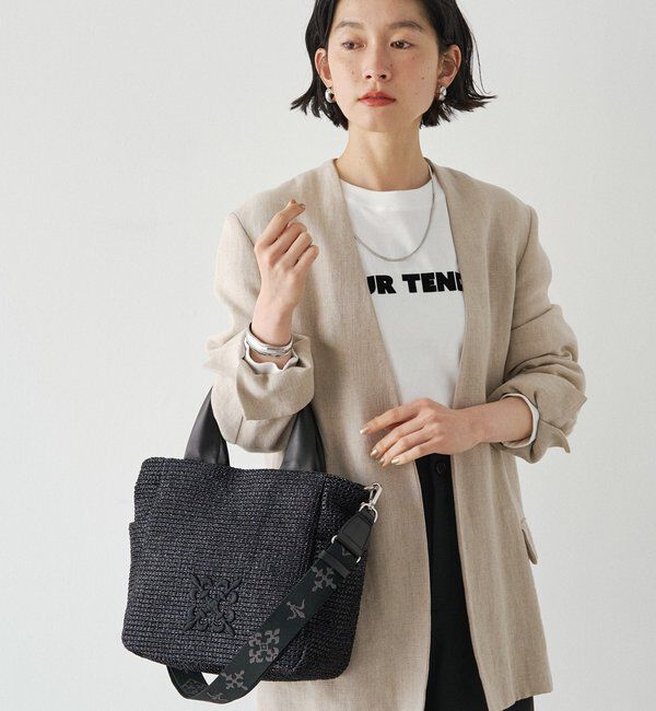  「ナイロンラフィア2WAYトートバッグ」|トートバッグ|