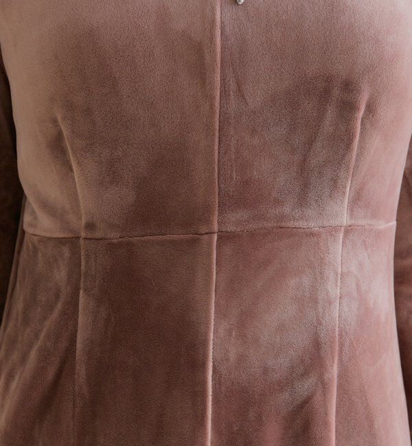  「[森川企画]バックオープンベロアワンピース」|ワンピース|