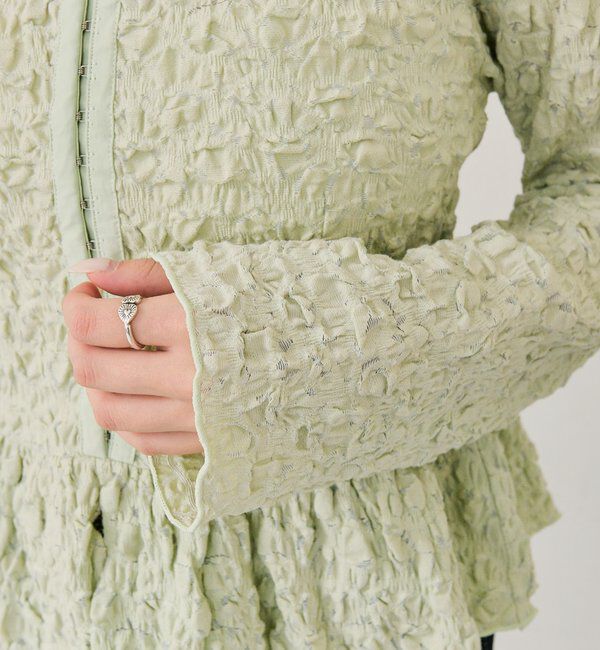  「シャーリングペプラム TOPS」|シャツ・ブラウス|