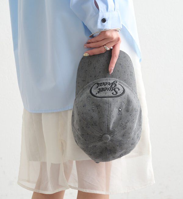  「フラワー刺繍キャップ」|ハット|