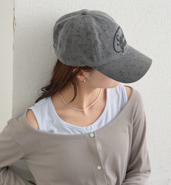  「フラワー刺繍キャップ」|ハット|