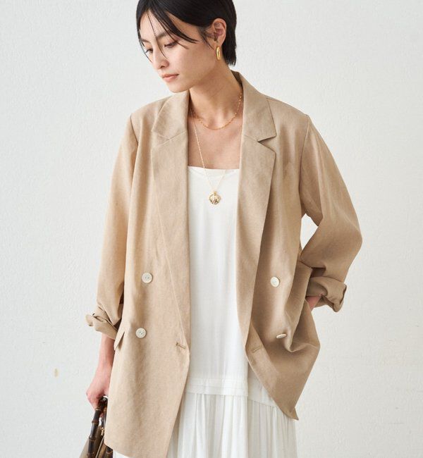  「リネンライクシアージャケット」|ベスト・ジレ|