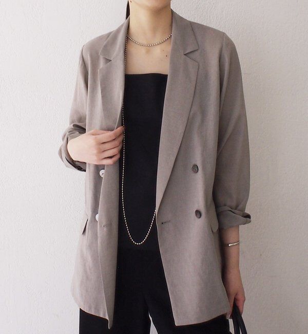  「リネンライクシアージャケット」|ベスト・ジレ|
