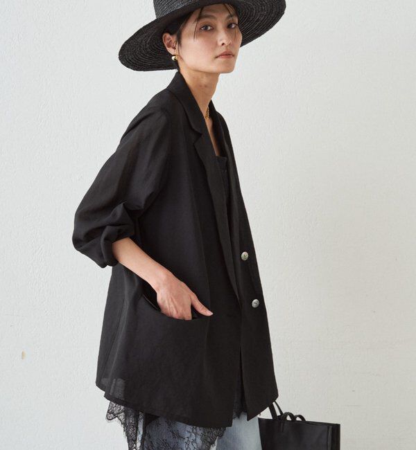  「リネンライクシアージャケット」|ベスト・ジレ|