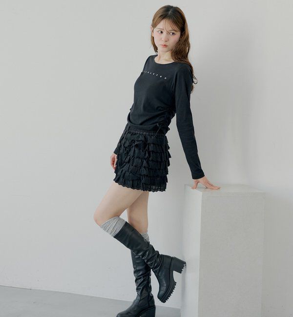  「ラインストーンロゴロンT」|Tシャツ・カットソー|