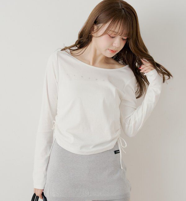  「ラインストーンロゴロンT」|Tシャツ・カットソー|