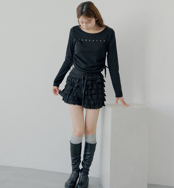  「ラインストーンロゴロンT」|Tシャツ・カットソー|