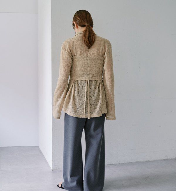  「ダブルクロスワイドパンツ」|チノ|