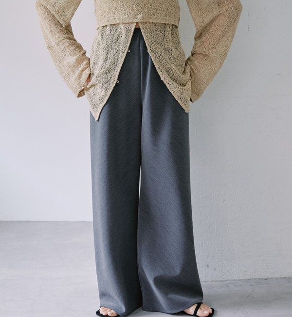  「ダブルクロスワイドパンツ」|チノ|