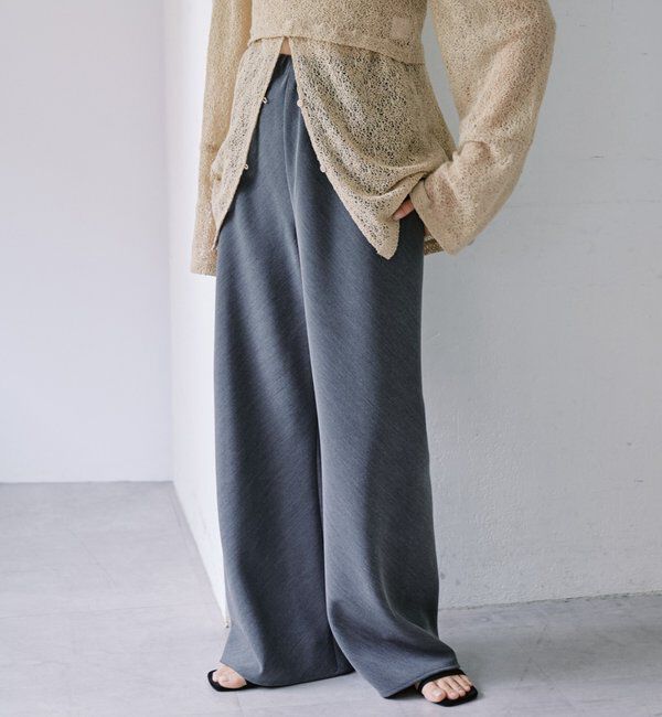  「ダブルクロスワイドパンツ」|チノ|