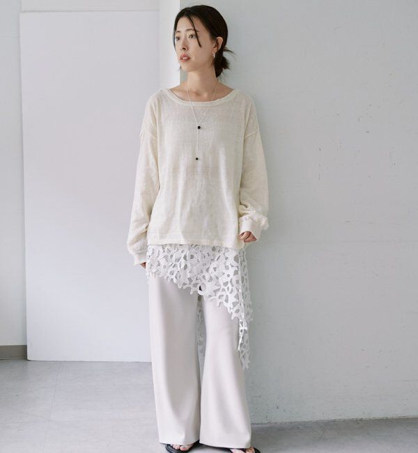  「ダブルクロスワイドパンツ」|チノ|