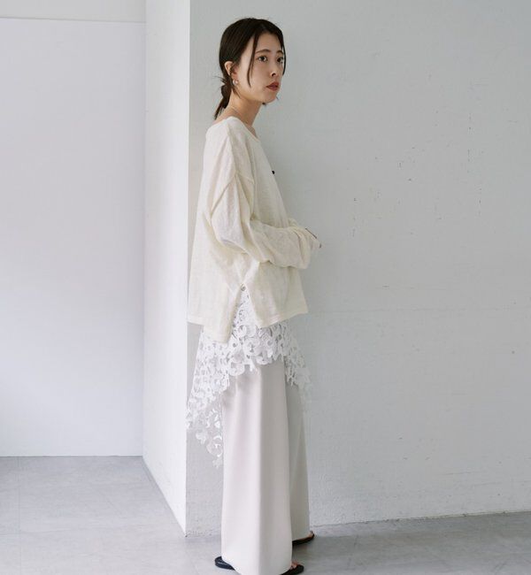  「ダブルクロスワイドパンツ」|チノ|