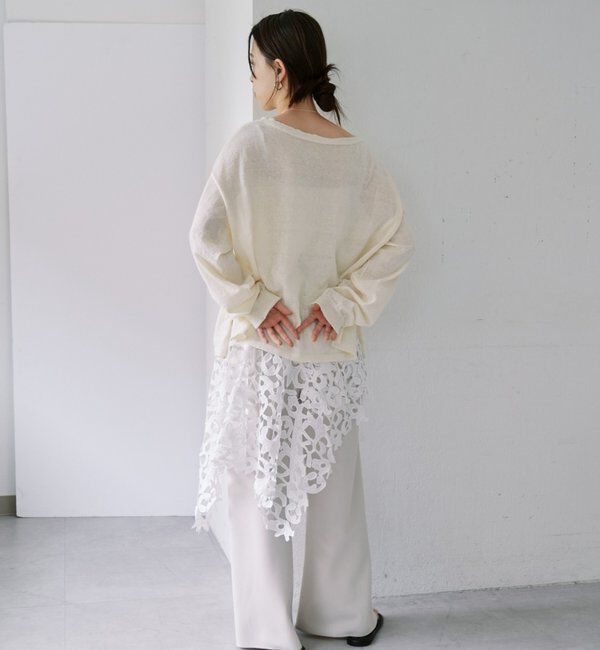  「ダブルクロスワイドパンツ」|チノ|