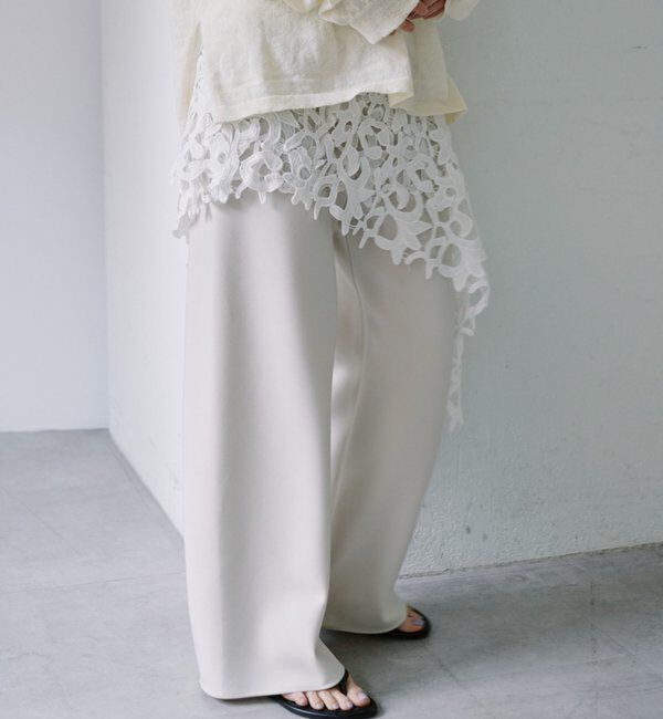  「ダブルクロスワイドパンツ」|チノ|