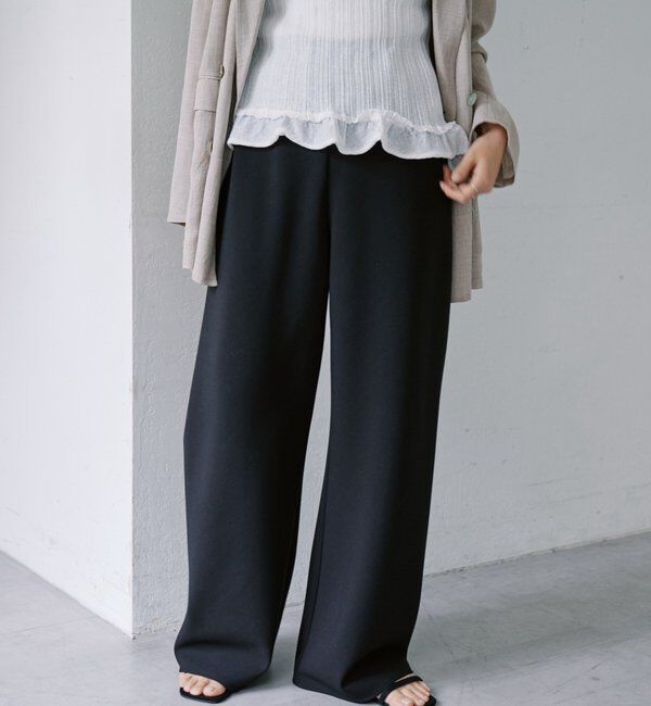  「ダブルクロスワイドパンツ」|チノ|