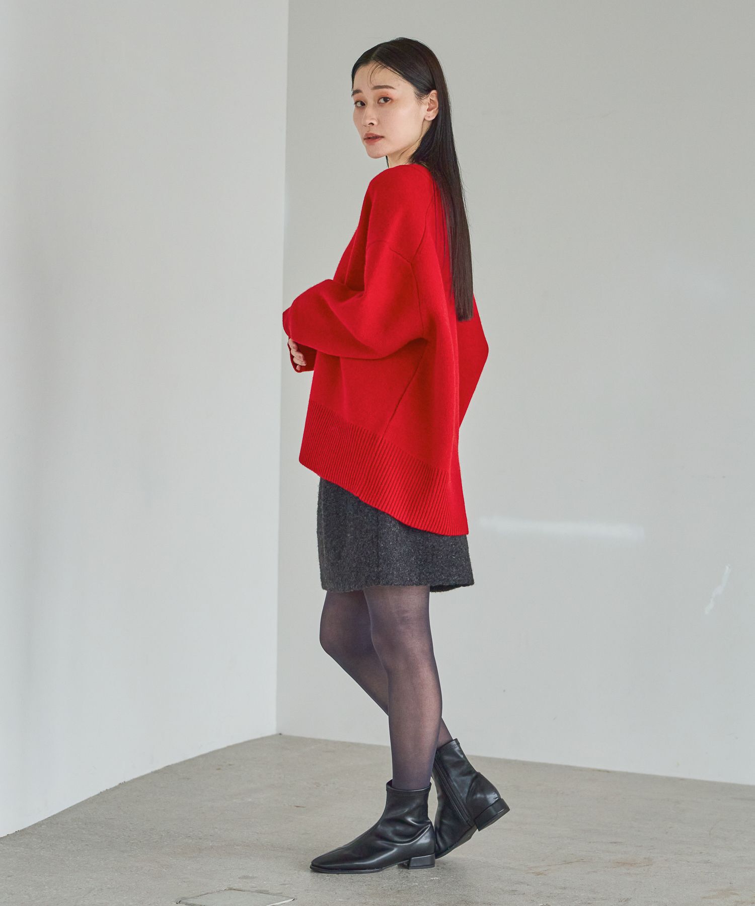 A part by 「カシミヤコンBIG Vネックカーディガン」|ニット・セーター|